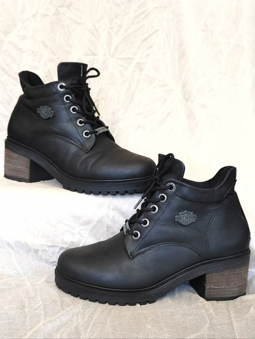 Harley-Davidson Ayers 4" Leather Moto Boots Size 7.5 Made in Brazil